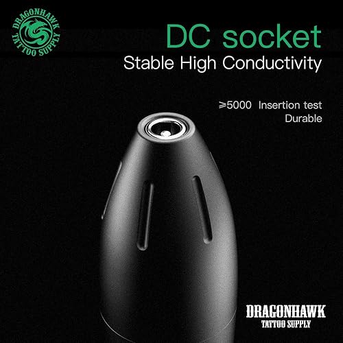 Miniatura 3 de Dragonhawk 102YMX - Bolígrafo giratorio para tatuajes (aluminio, para artistas de tatuaje)