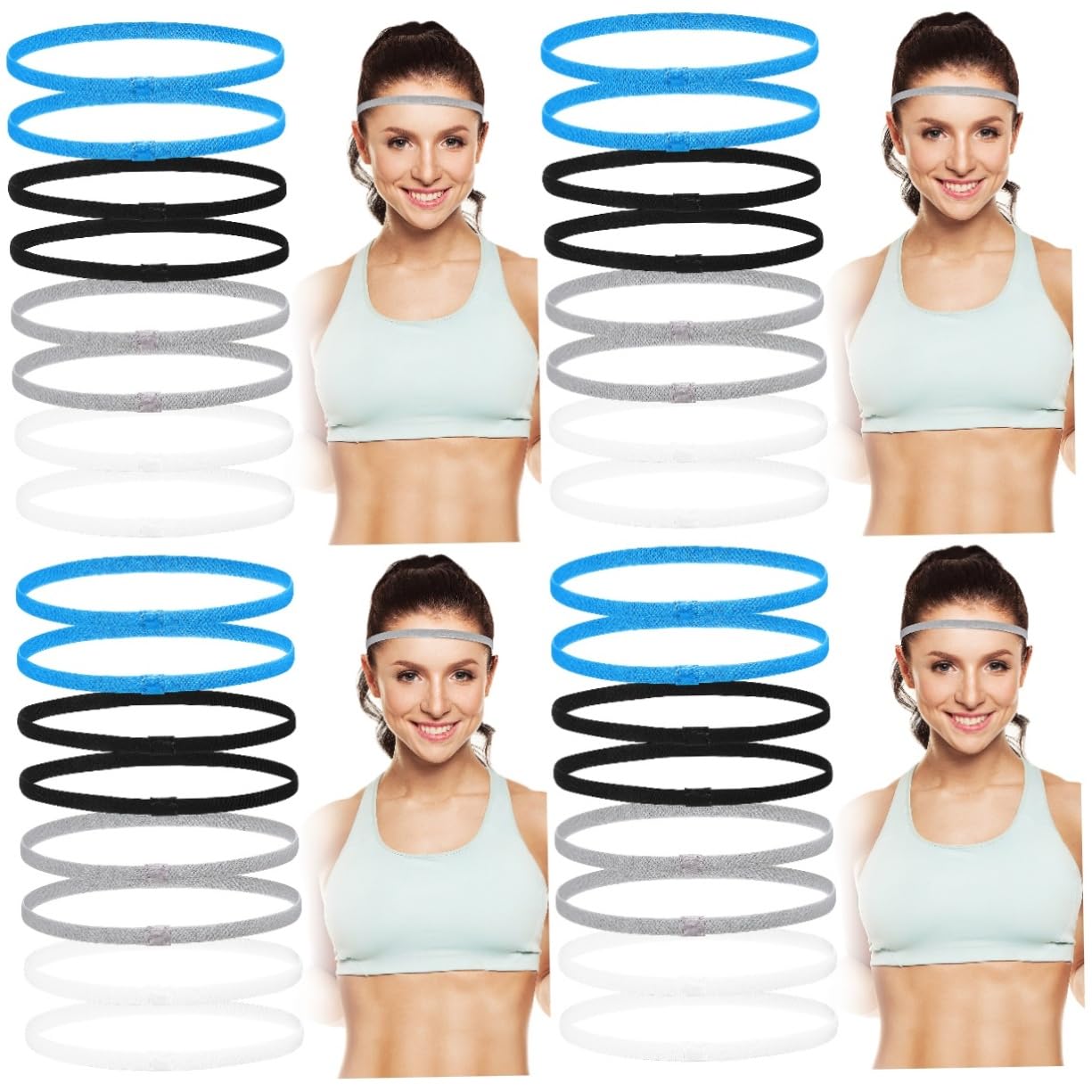 BESPORTBLE Set Di Fasce Per Bandana Bandane Headband Fasce Per La Testa Fascia Per Le Donne Fascia Atletica Fascia Termale Fascia Sottile Fasce Elastiche Donna Tessuto