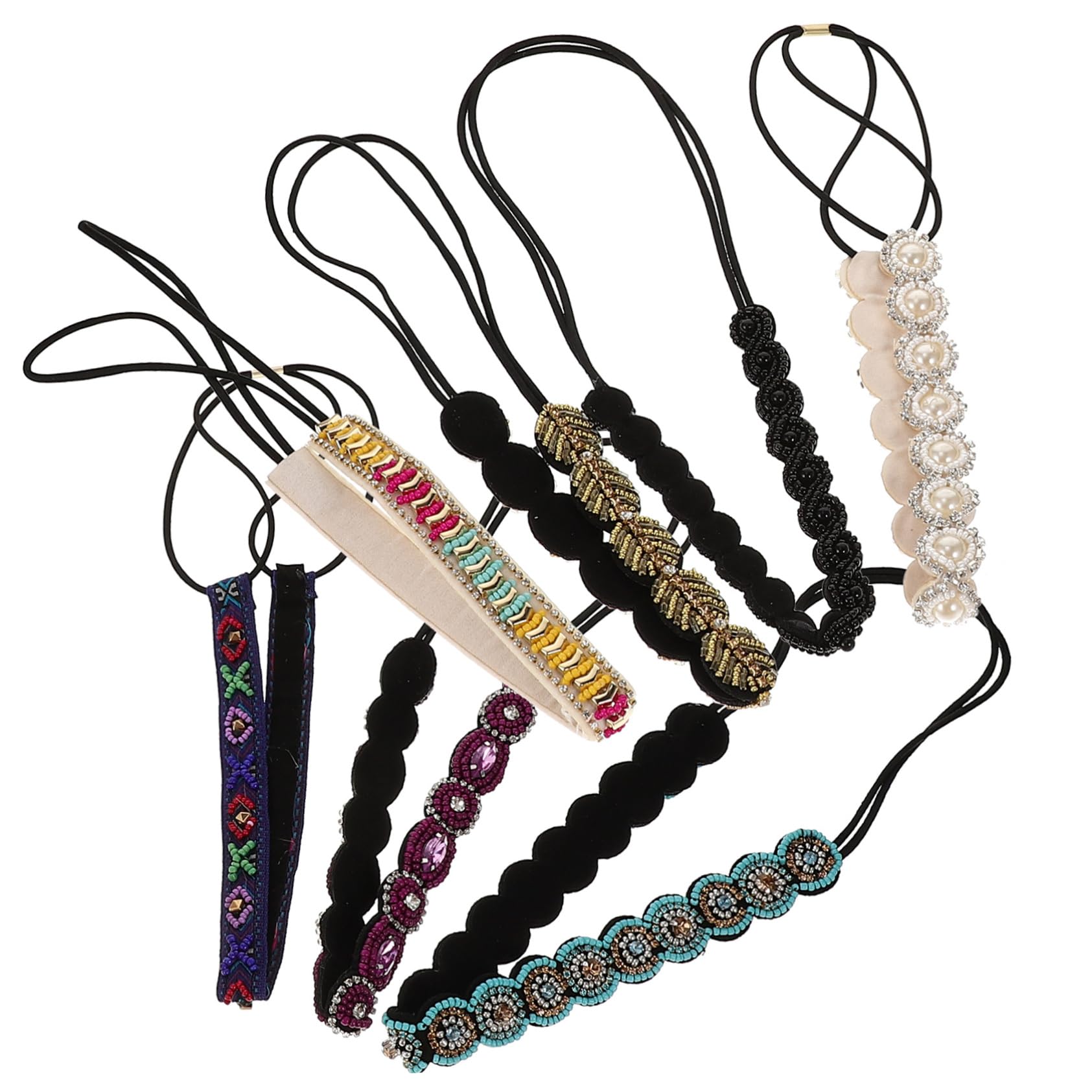 7pezzi Fascia Per Capelli Accessori Per Capelli Delicati Fascia Elastica Da Donna Modelli