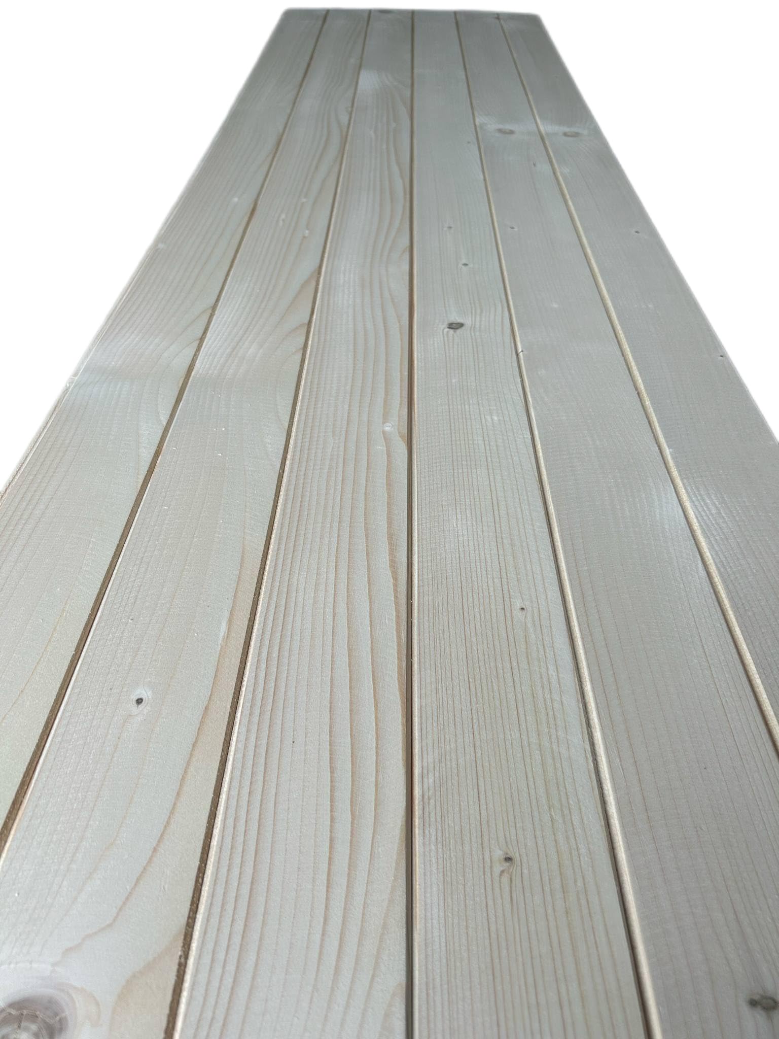 Lote de 30 tablas biseladas de madera perfilada, 11 x 96 mm, 200 cm, fachada sauna, ático, colmena de abeja, revestimiento de pared, madera de abeto natural