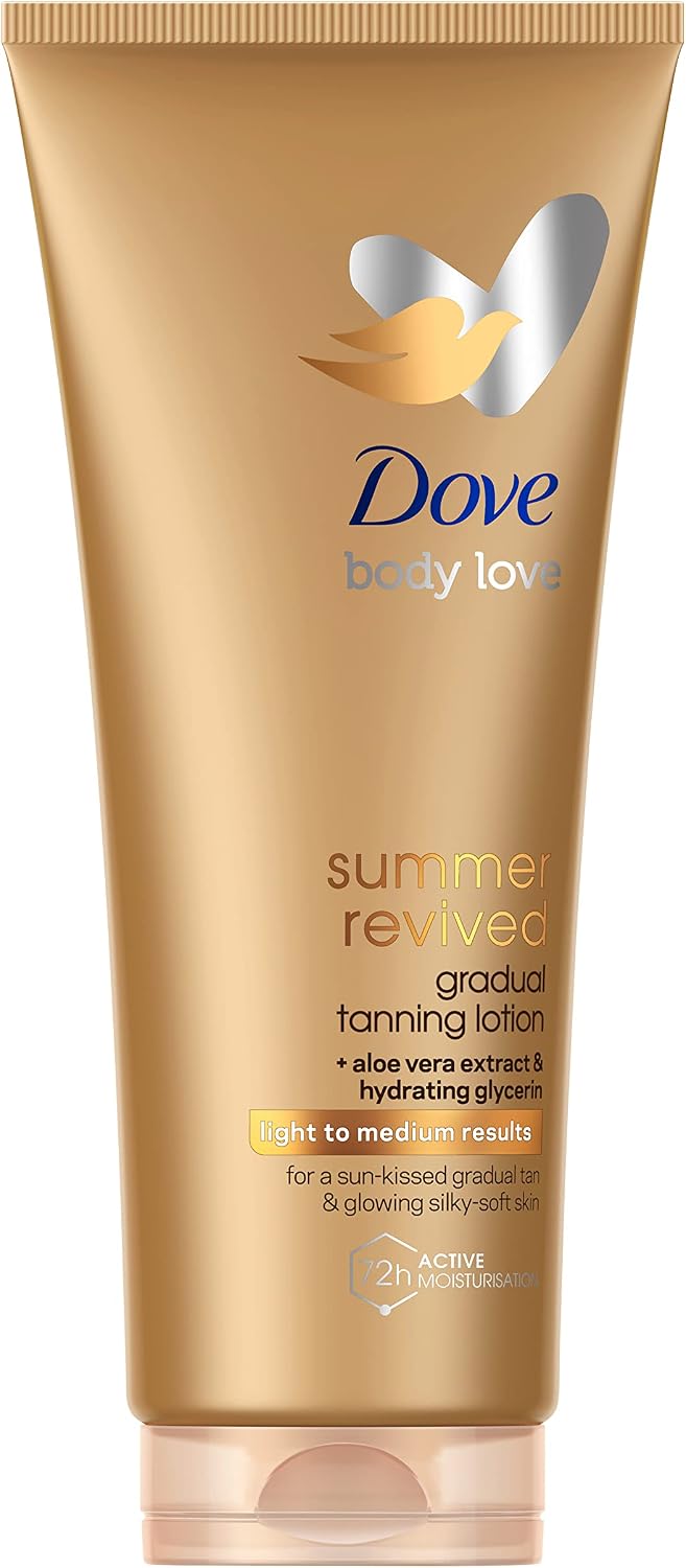 Dove Dove Summer Revived Samoopalający Balsam Do Skóry O Jasnym Do Średnim Stonowanym, Który Utrzymuje Nawilżenie Skóry, 200 ml