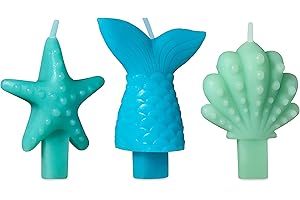 Whimsical Mermaid Tail Candle Toppers