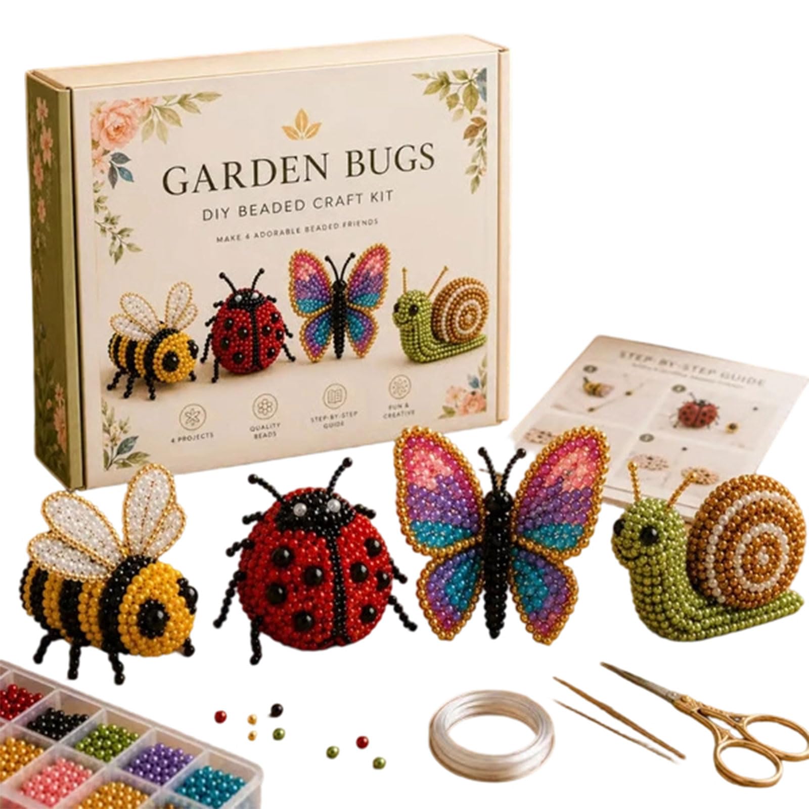 Tfaoys G Creative Animal Beads Craft Set With Assorted Colors And Shapes Family Entertainment Craft Beads For Babies Family Fun And Home Decor Party Decoration