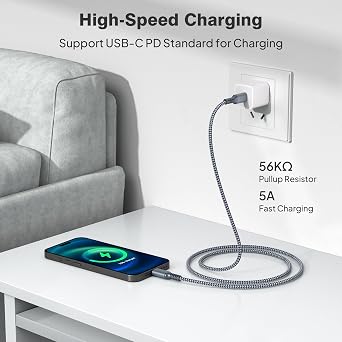 Elebase 3 Pack USB C to Type C 60W 1.5/3.3/6.6FT Cable and USB Type C to C 60W Cable 10FT with USB Adapter for MacBook Pro,iPhone 15,Car Play,iPad 10 Air 4 5 Mini 6,Samsung Galaxy Note S22 S23 S24