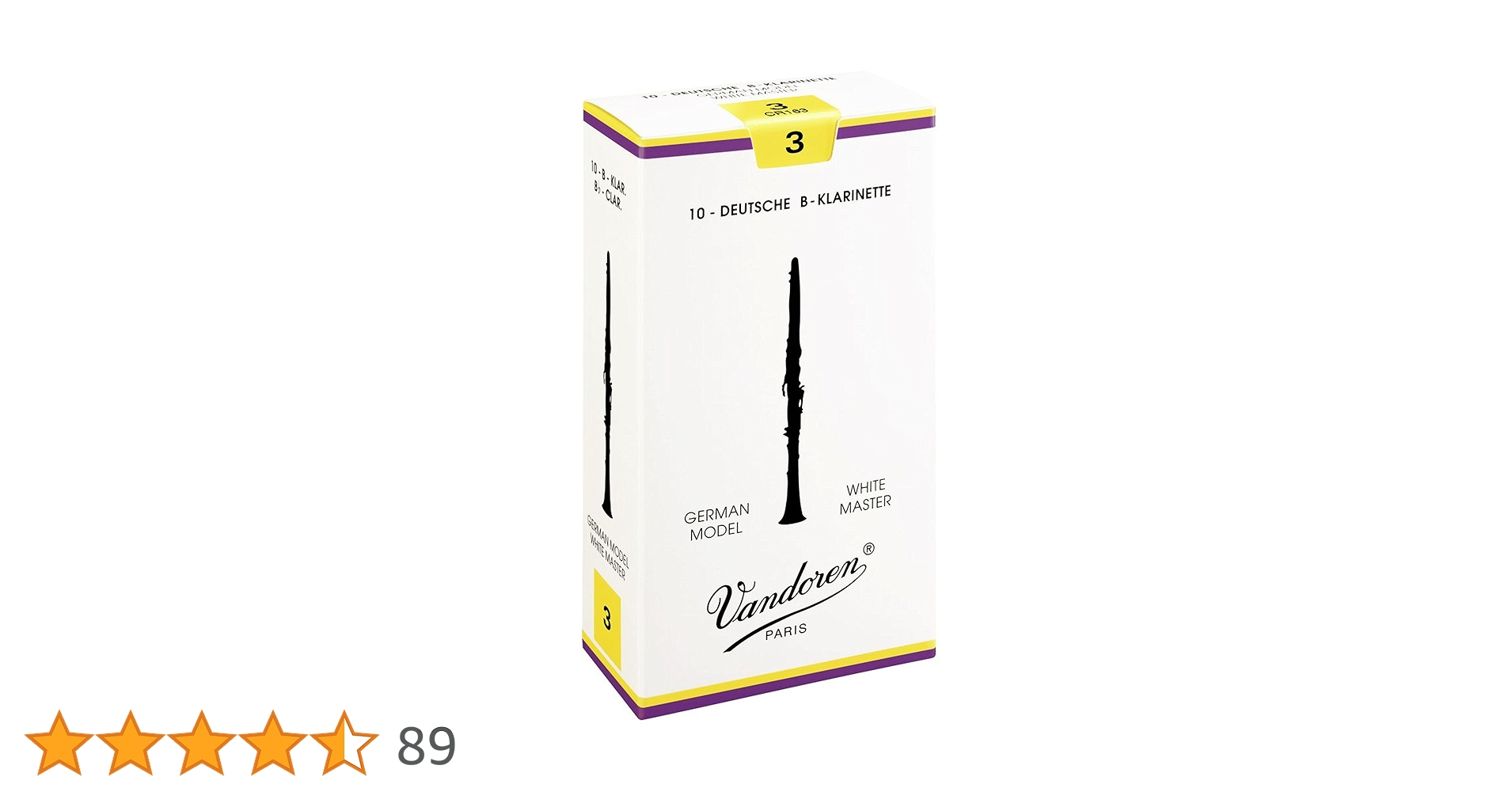 10芦クラリネットallemande Vandoren白マスの伝統力1.5 新品 vandoren