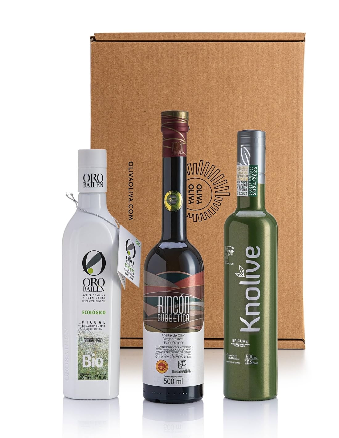 Mejores Aceites Virgen Extra del Mundo Ranking WBOO 2025 - Caja regalo 3x500 ml