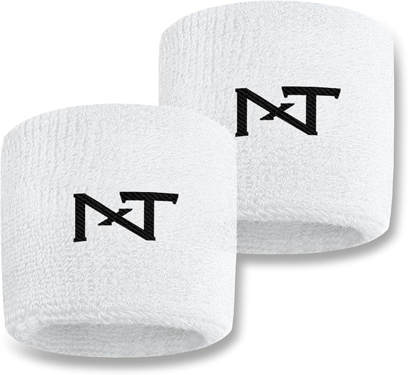 1 Pair Nxtrnd Sports Wristbands, Sweat-Absorbent Sweat Bands, Accessory for Football, Basketball, Tennis