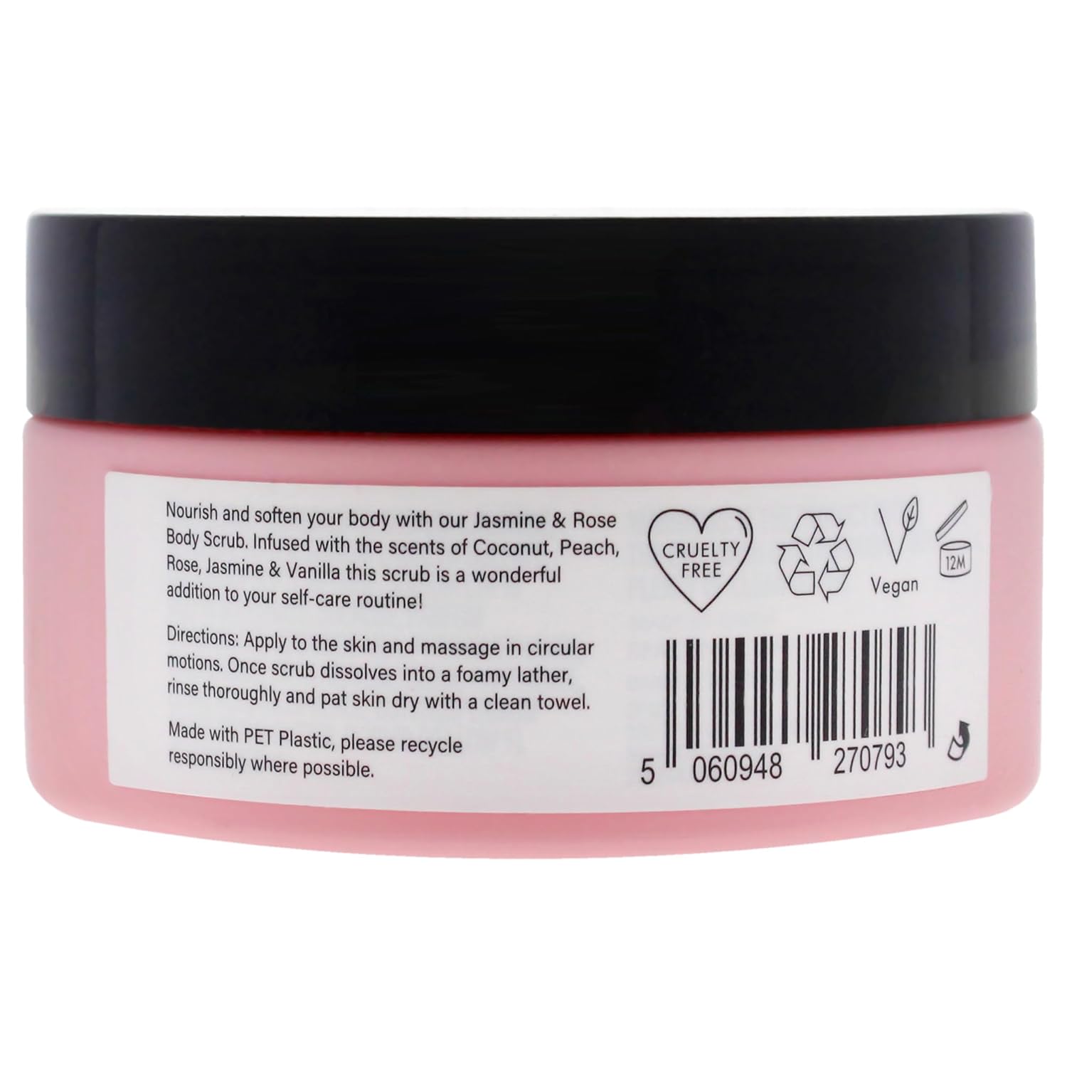 Beauty SpaceNK Jasmine & Rose Exfoliating Body Scrub – Hydrating, Nourishing, Gentle Exfoliation – Suitable for All Skin Types – Leaves Skin Soft, Radiant & Refreshing – Cruelty-Free, Vegan – 4.76 oz