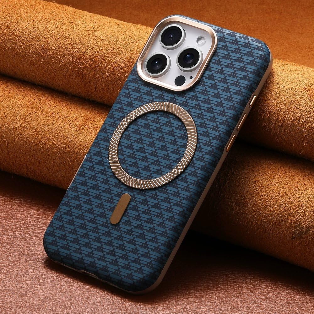 Étui iPhone 14 Pro Max cuir magnétique et coque mate antichoc