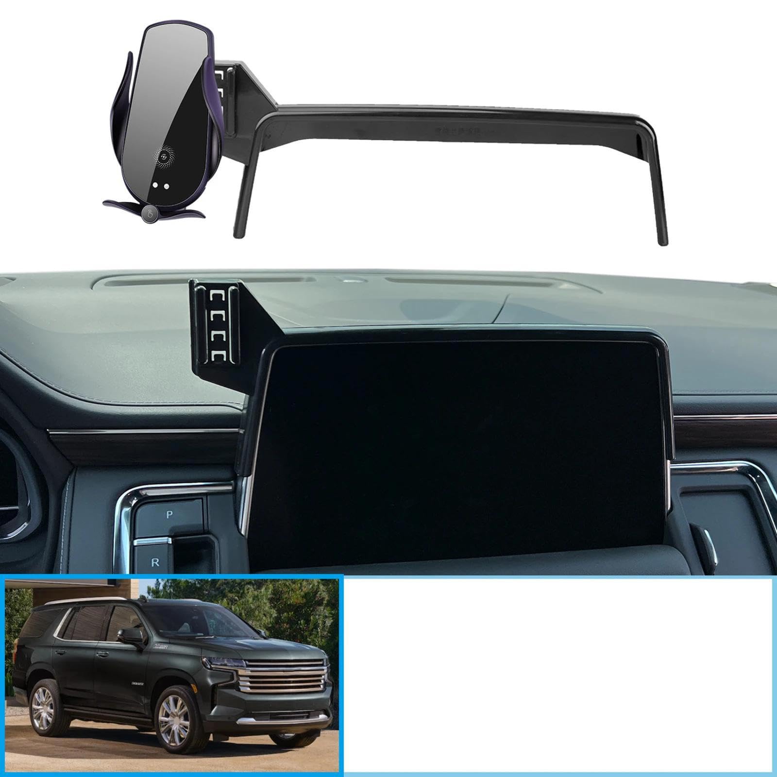 Uchwyt Samochodowy na Telefon dla Chevrolet Tahoe 2021-2024, uchwyt samochodowy na telefon komórkowy uchwyt GPS stojak na nawigację