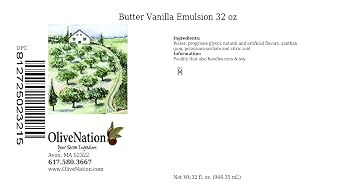 OliveNation Butter Vanilla Emulsion - 32 fl oz