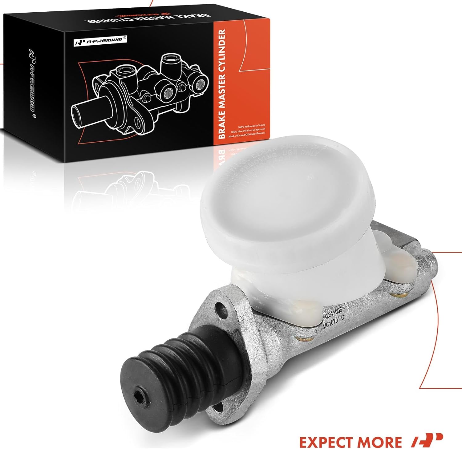 A-Premium Brake Master Cylinder with Reservoir and Cap Compatible with MG Vehicles - MGB 1968-1974 1.8L