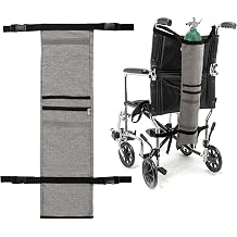 Oxygen Tank Holder for Wheelchair - Adjustable Reflective Bag Universal Fit