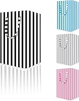 Vista 13 de Cesta grande para la ropa sucia, 75L impermeable, cesta plegable con asas extendidas para ropa en el dormitorio familiar (rayas verticales grises)