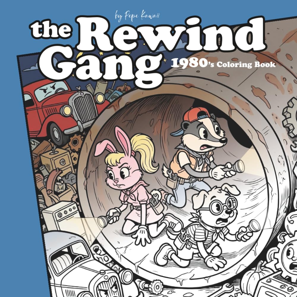The Rewind Gang #1: 1980's Coloring Book