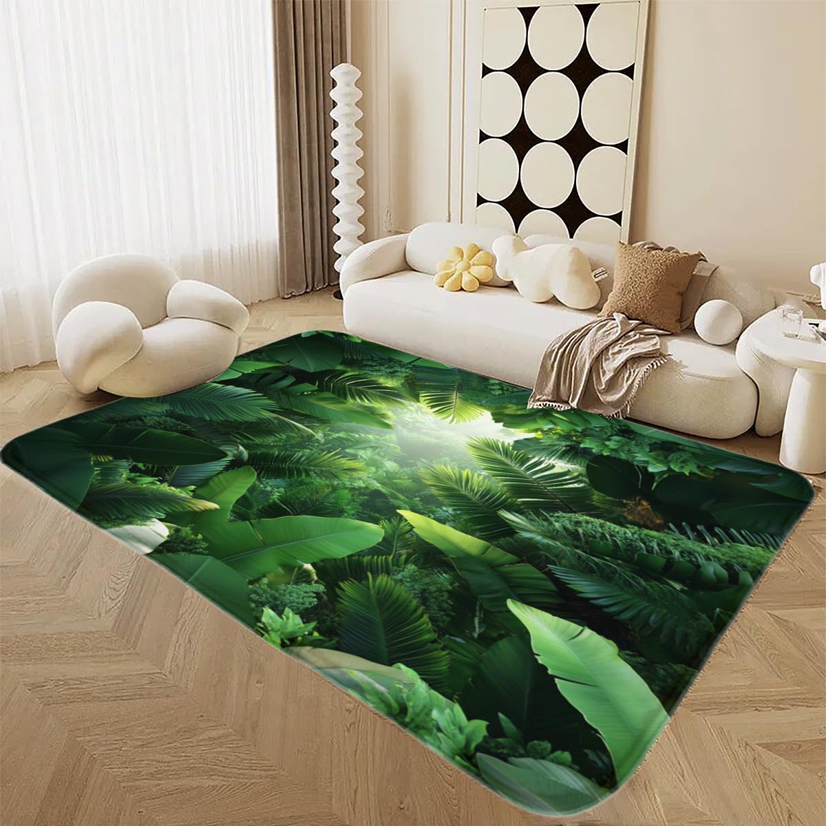 Alfombra antideslizante de ramas de árbol para proteger y decorar el suelo del pasillo