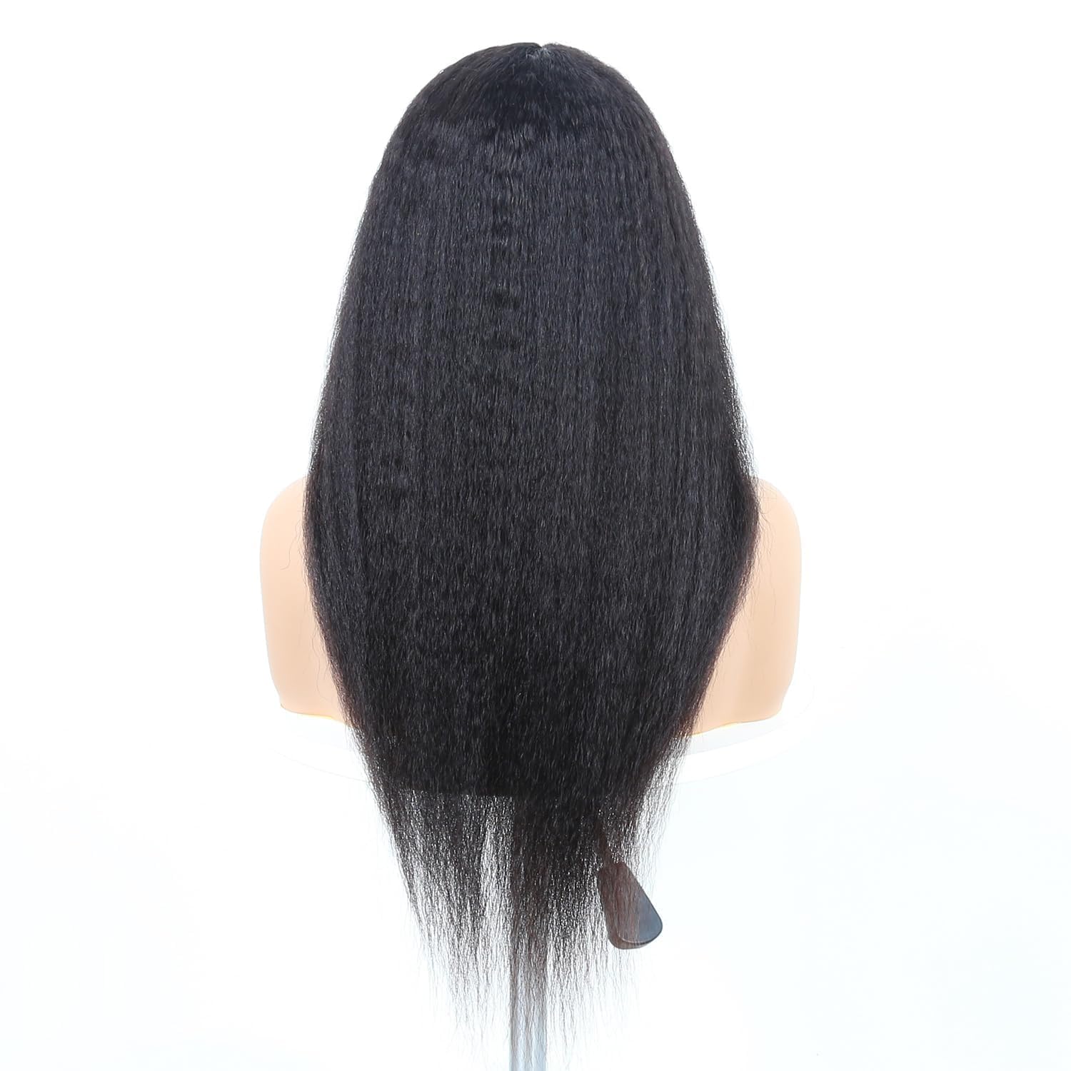 Perücke aus menschlichem Yaki-Haar, gerade, menschliches Haar, für Damen, 180 % Dichte, Perücke für Damen, natürlich, brasilianisch, klebstofffrei, Kinky Straight, menschliches Haar, natürliches
