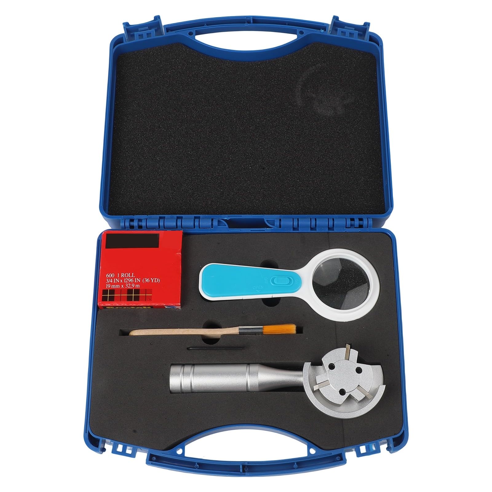 Kreuzschraffur Haftungsprüfer, 3-in-1 rotierendes Schneider-Set, 1 mm/2 mm Klingen, Farbbeschichtungstestwerkzeug für Labor