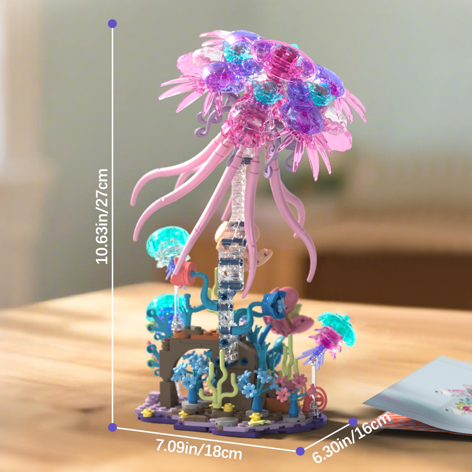 Amazon.com: youeefy Enchanted Jellyfish Building Kit with