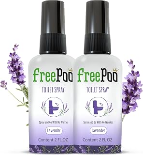 FreePoo - Toilet Odorizer (Pack of 2, Lavender)