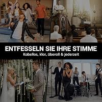 TONOR TW750 Vezeték Nélküli UHF Mikrofon Szett, 2 Tölthető Fém Mikrofon Fénygyűrűvel, 100m Hatótáv, Auto Scan Funkcióval Karaoke Partikhoz 9