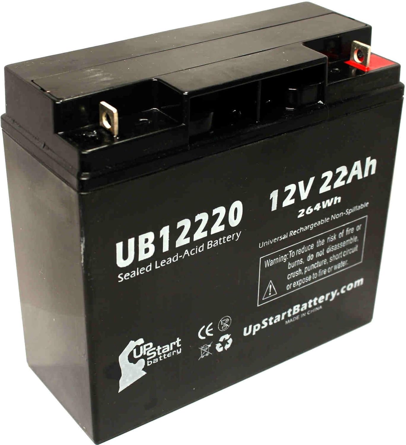 Replacement for BOOSTERPAC ES5000 Battery - Replacement UB12220 Universal Sealed Lead Acid Battery (12V, 22Ah, 22000mAh, T4 Terminal, AGM, SLA)
