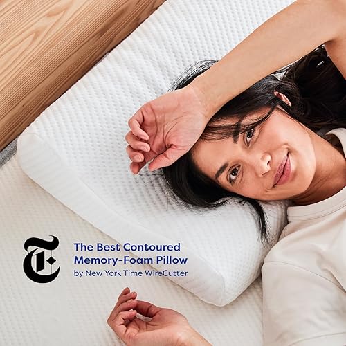 Miniatura 2 de Ecosa Almohada ajustable de espuma viscoelástica, almohadas de viaje para dormir, almohada cervical para dormir, almohadas de espuma viscoelástica