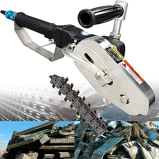 Industrial Paper Stripping Machine, Air Pneumatic Corrugated Cardboard Trimmer, Carton Box Waste Stripper Machine Waste Paper Edge Cutter Trimming Tool 2500rpm,MTeeth