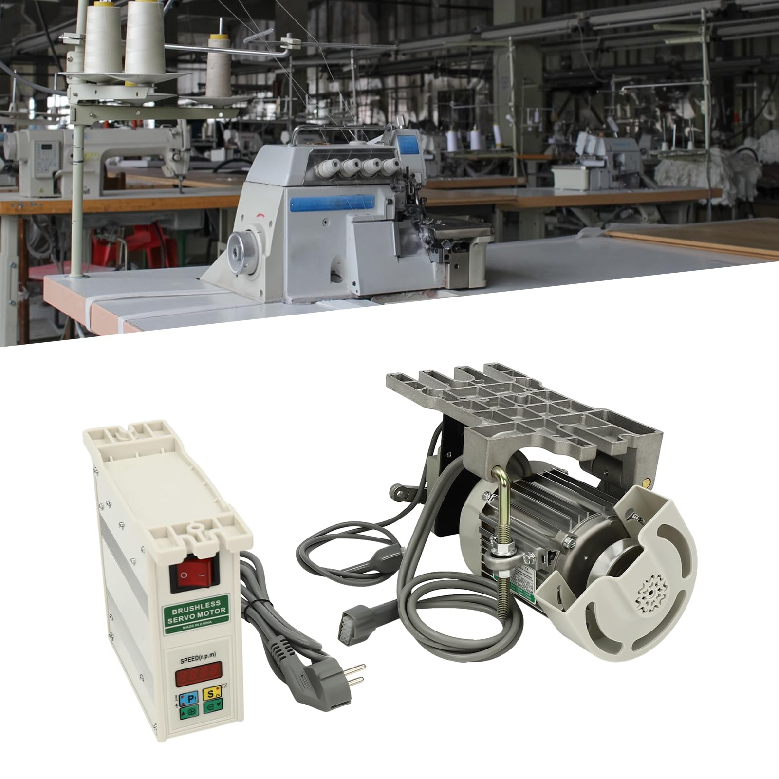 600 W, motore elettrico per macchina da cucire industriale, servomotore a risparmio energetico, motore per macchina da cucire per varie macchine da cucire industriali e impianti meccanici