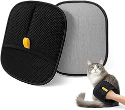 Kilamilo Pet Hair Removal Glove – 2-in-1 Grooming & Deshedding Mitt for Cats & Dogs – Removes Loose Fur, Massages, Improves Circulation – Reusable Lint Remover for Clothes, Furniture & Bedding