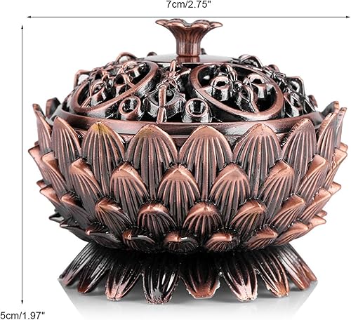 Miniatura 2 de Incienso, cono de incienso de loto, colector de cenizas para el hogar, accesorios de fragancia para uso con resina granular en polvo cono o bobina