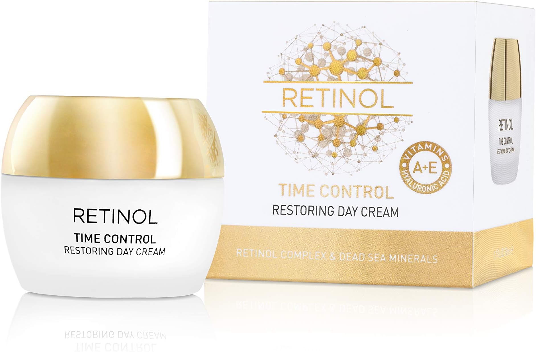 Edom Retinol Time Control Restoring Day Cream- Moisturizes & Hydrates Skin, Restoring Antioxidants, Smoothing The Appearance of Fine Lines and Wrinkles, Promoting Skin Natural Elasticity. 1.7 fl.oz