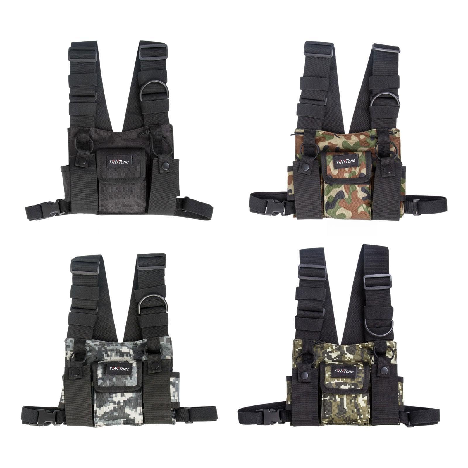 SECRET DESIRE Radio Chest Harness Rig Holster Pack Universal for Camping Fishing Traveling Style A-image-38