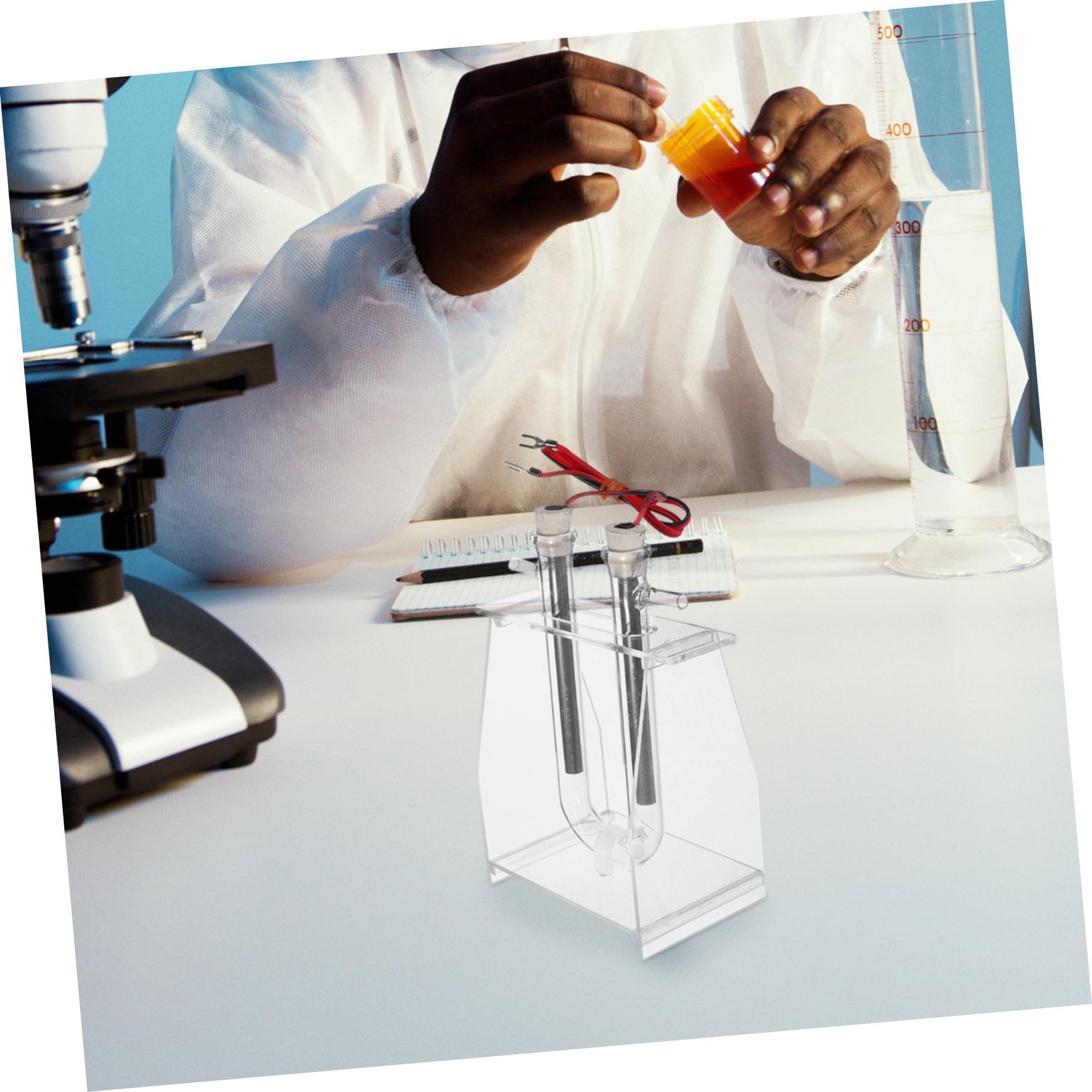 Instrumento de Demostración de Laboratorio para Electrólisis de Agua Material Plástico, Seguro y Versátil, Adecuado para Uso en Investigación Científica y Enseñanza Educativa