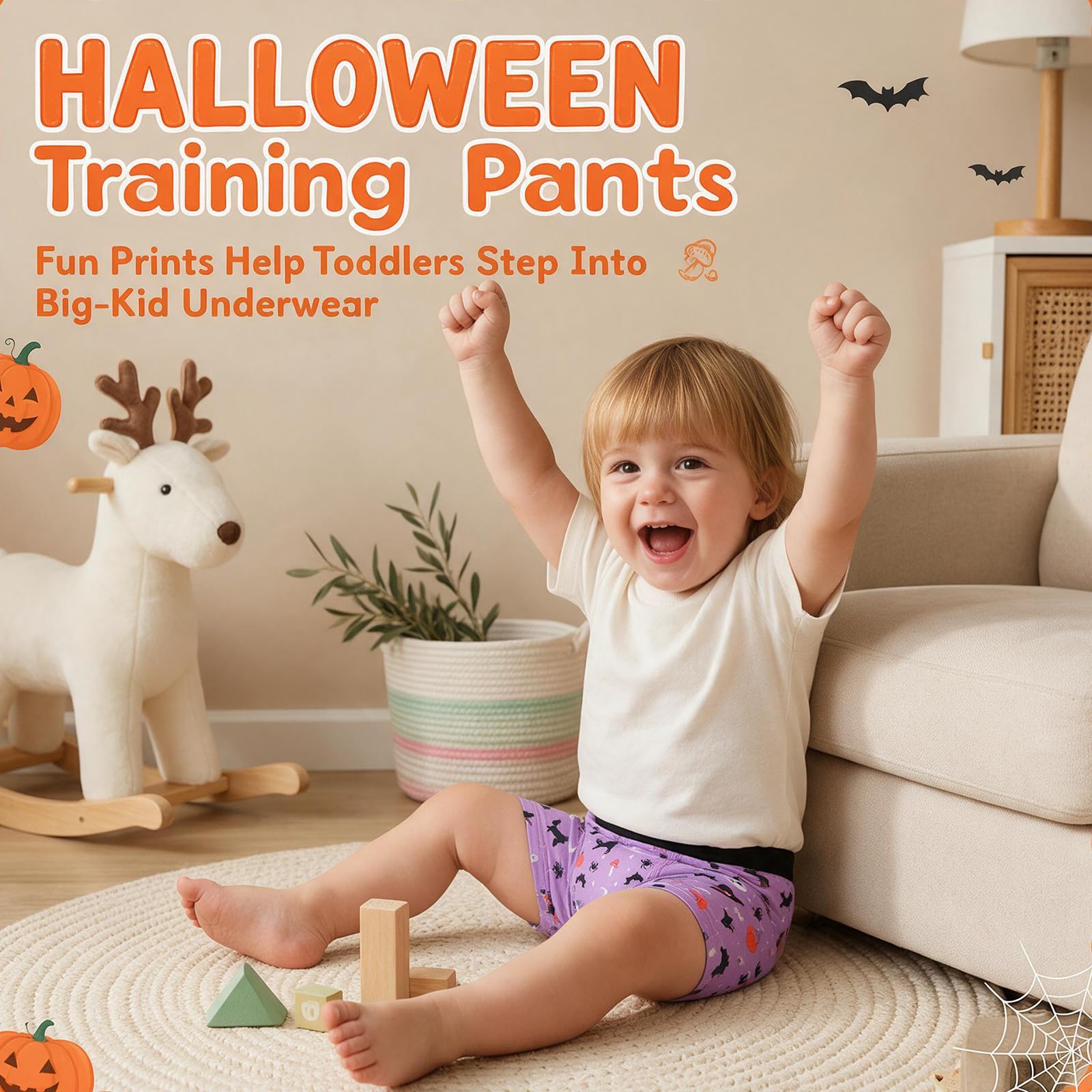 MOEMOE BABY Halloween Trainingshosen Töpfchen Boxer Stil 3 Stück