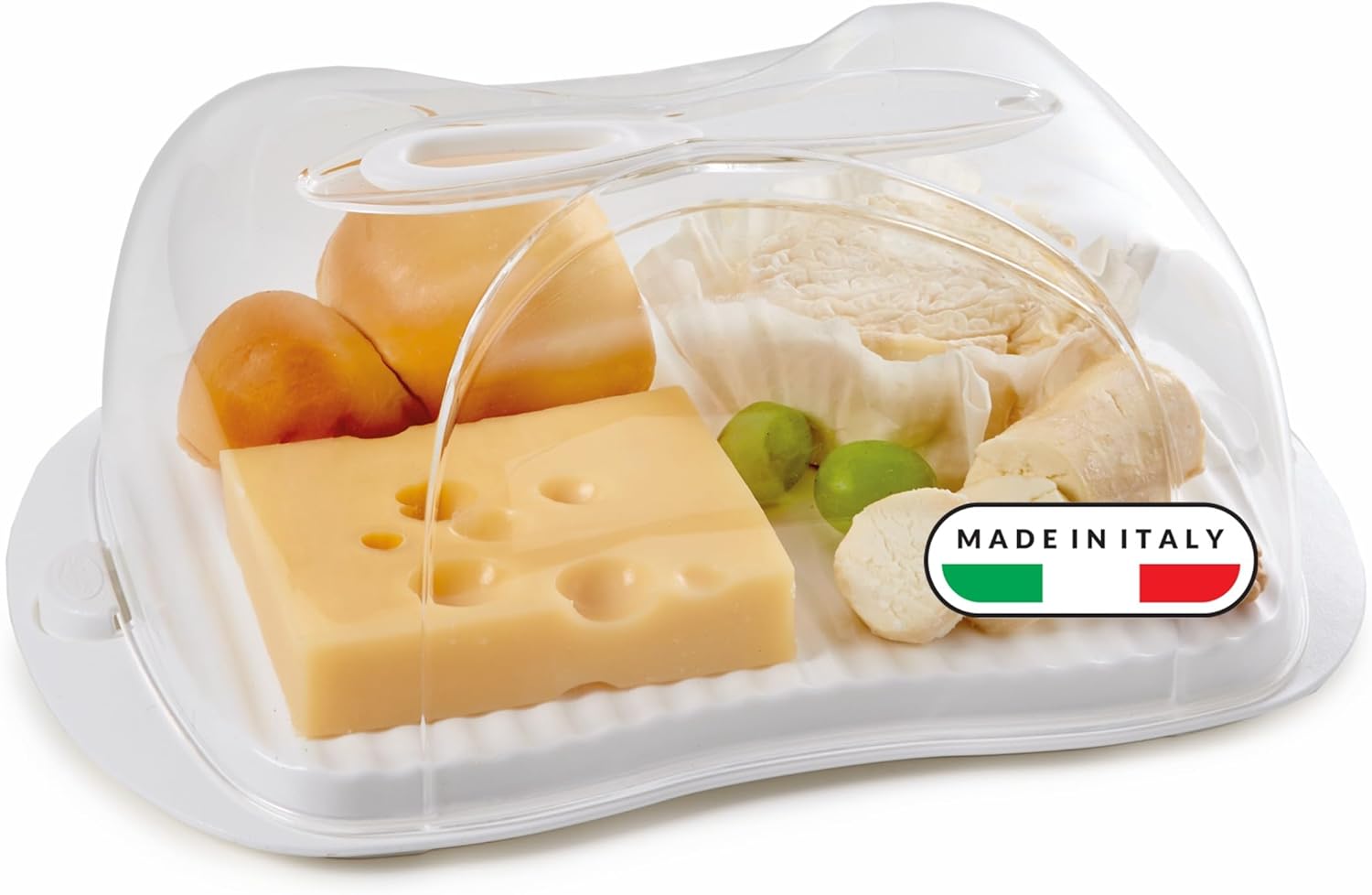 Snips Cheese Box | 3 Litres | Cheese Container | Food Container | White | Made in Italy | 0% Bpa