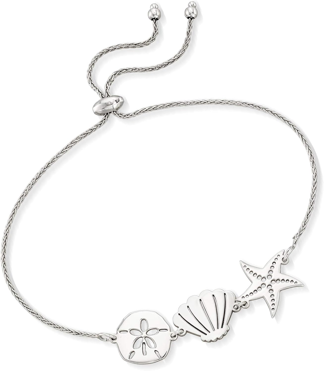 Ross-Simons Sterling Silver Sea Life Bolo Bracelet