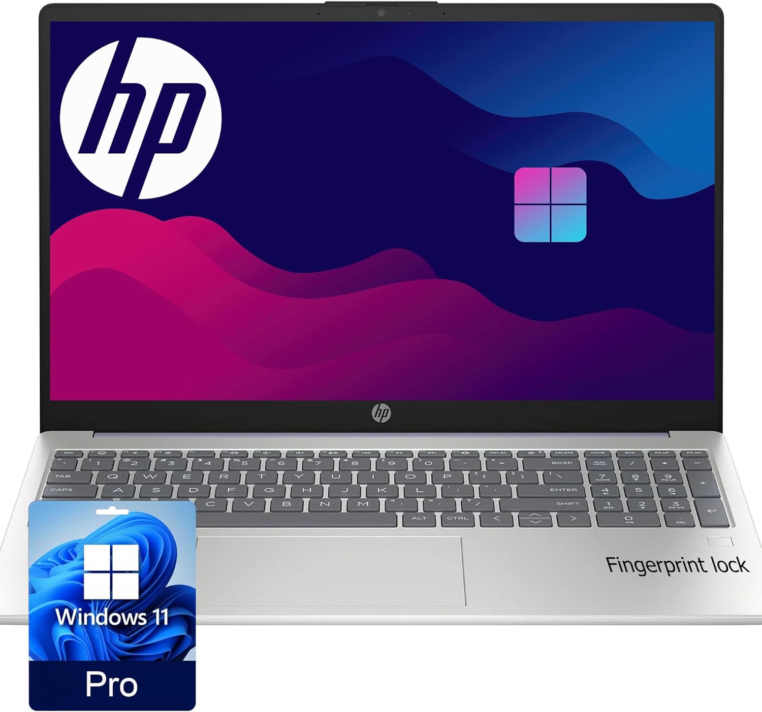 HP G10 Essential 15.6″ Laptop | Intel 8-Core Processor | Full HD Display | HDMI Port | USB-C | Windows 11 Pro | Fingerprint | Built for Work and Ready for Fun (32GB RAM | 1TB SSD)