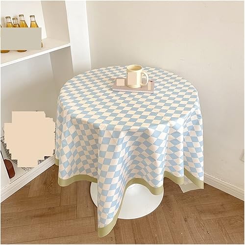 ETULLE Tablecloth Checkerboard Tablecloth Ins Plaid Dining Table Cloth Square Rectangle Desk Cover Checkered Picnic Blanket Cafe Home Decor Mantel
