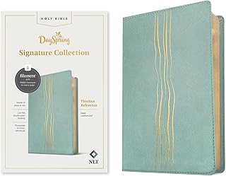 NLT Thinline Reference Bible, DaySpring Signature Collection, Filament Enabled (LeatherLike, Sage, Red Letter): DaySpring Signature Collection