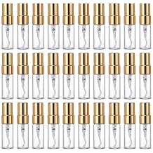 30Pcs 3ml Mini Glass Spray Bottles, Refillable Perfume Atomizers