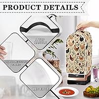 Vista 226 de doginthehole Hummingbird Blender Covers for Kitchen, Washable Appliance Covers Anti Fingerprint Stain Resistant Polyester Blender Dust Cover