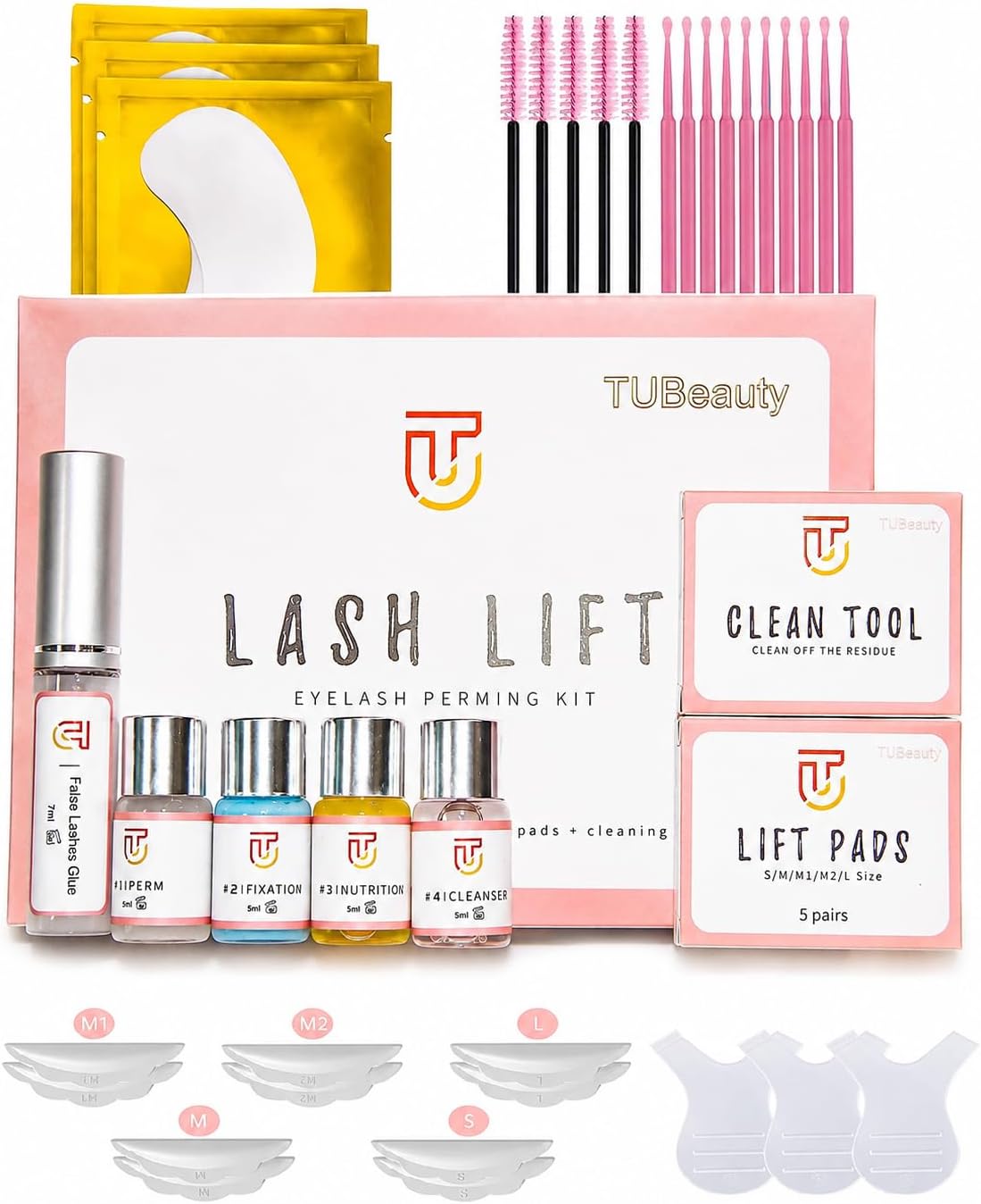 Lash Lift Kit Eyelash, Perming Full Lash Kit All in 1 for Eyelash Extension