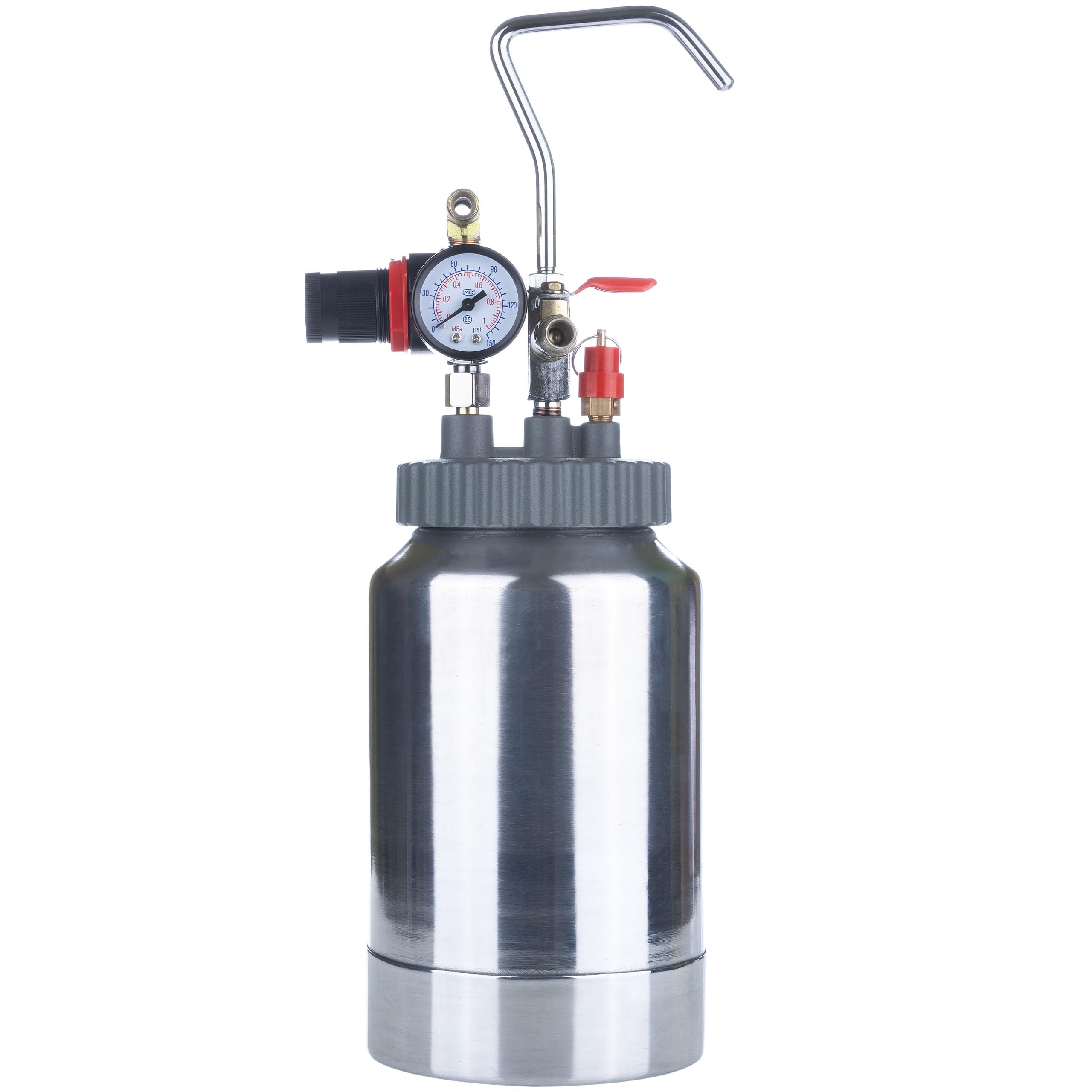 Rosfix Set Druckluft Farbspritzpistole 2 L – 1,4 mm Düse, 2 m Schlauch, 325 l/min | Für Wandfarbe, Latex, PU, Metalllacke | Aluminiumgehäuse | Lackierzubehör