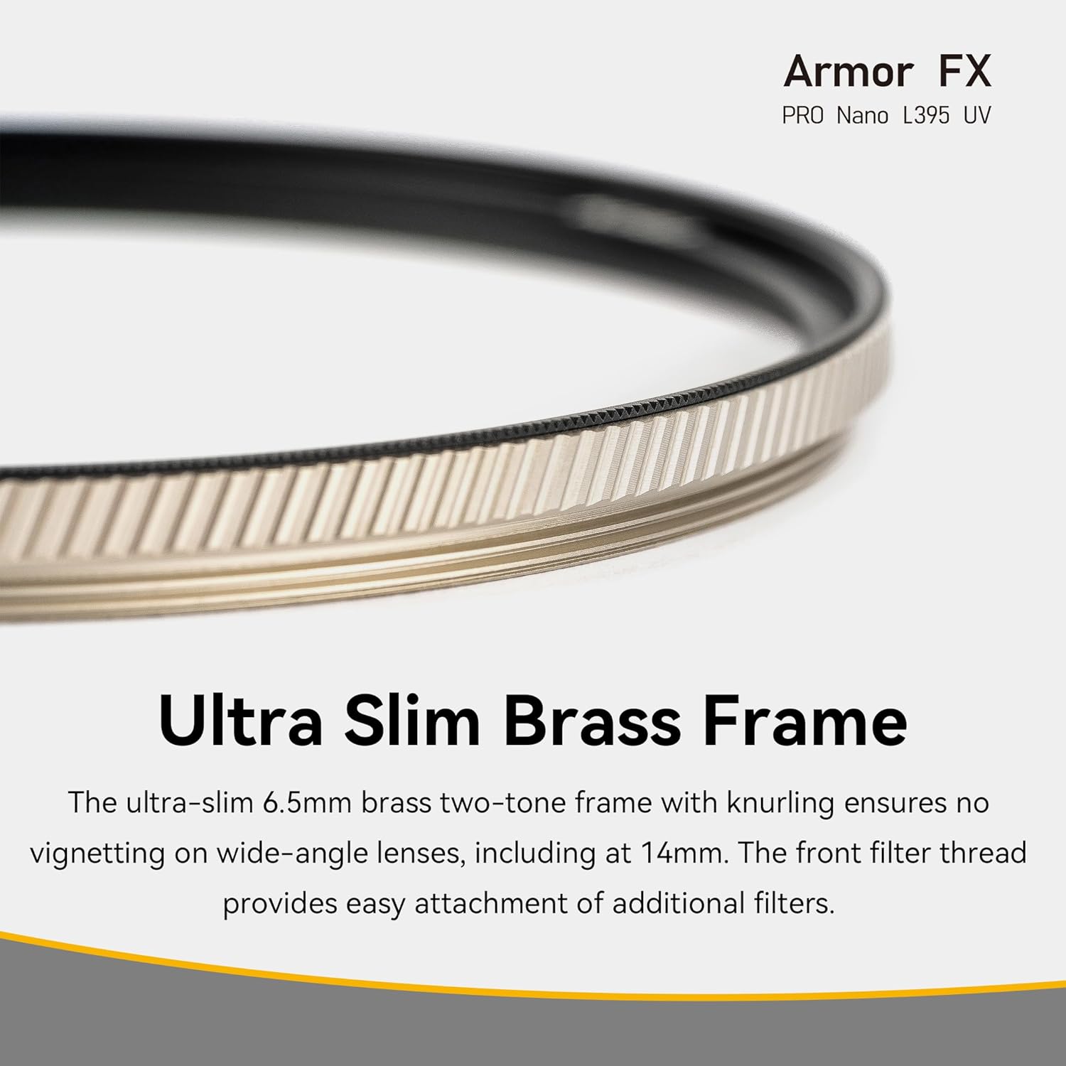 NiSi - 62mm Armor FX PRO Nano L395 UV, Ultraviolet Blocking, Impact-Resistant, Lens Protection Filter - High Definition Optical Glass, Slim Brass Frame, Low Reflection, Multi Nano Waterproof Coating