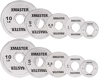 XMASTER 2-Inch Olympic Fractional Weight Plates, Chrome Steel, 0.25-10LB | Precise change plates for progressive overload—±1% tolerance for smaller weight jumps in squats, bench presses and deadlifts
