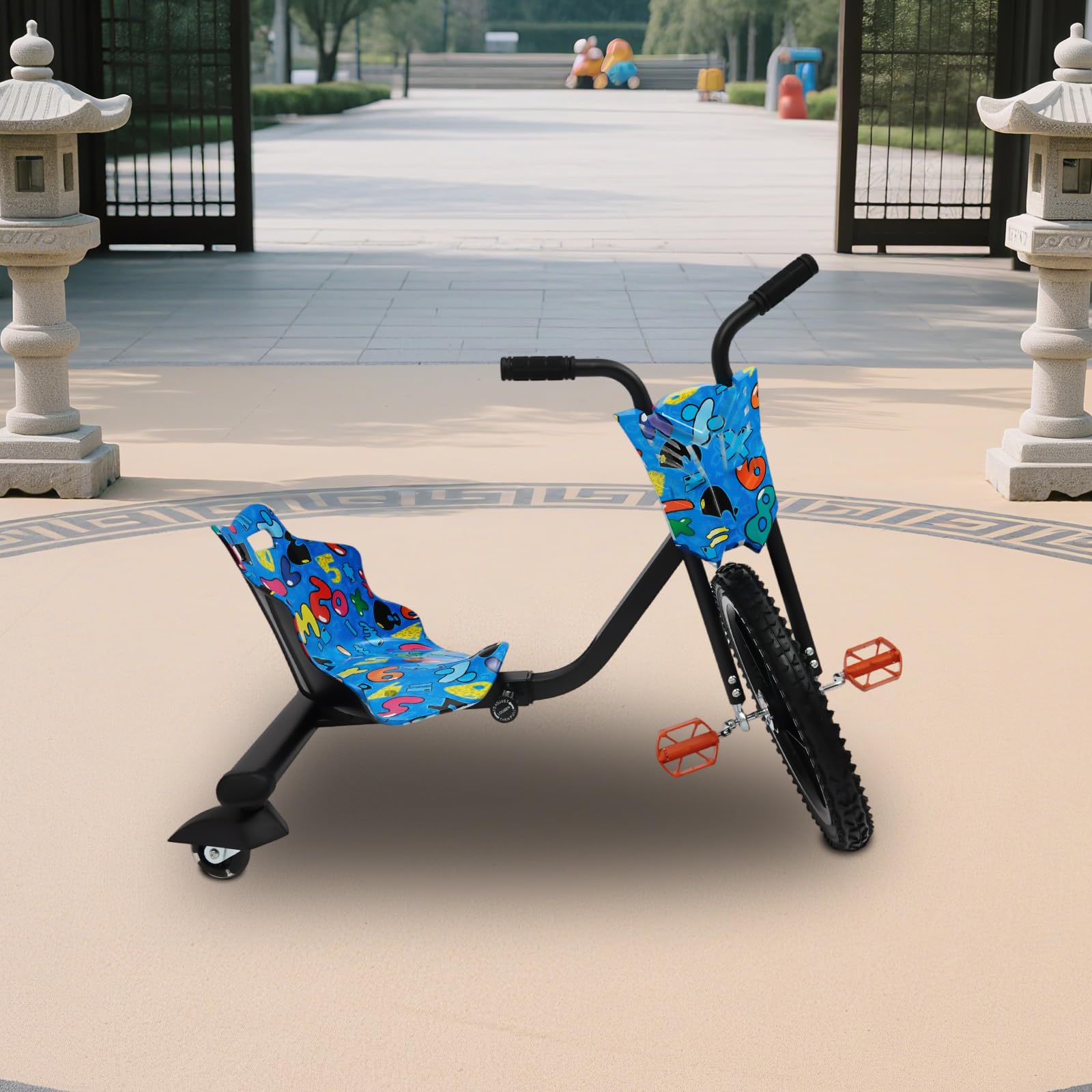 Drift Trike - Patinete para niños (80 kg, 4 posiciones, 360°)