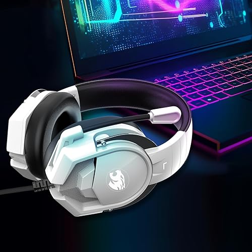 Miniatura 8 de A88 Gaming Headset with Microphone, Stereo Wired Noise Cancelling Over-Ear Headphones with Mic for Pc, Ps5, Xbox One Series X/s, Ps4, Computer,