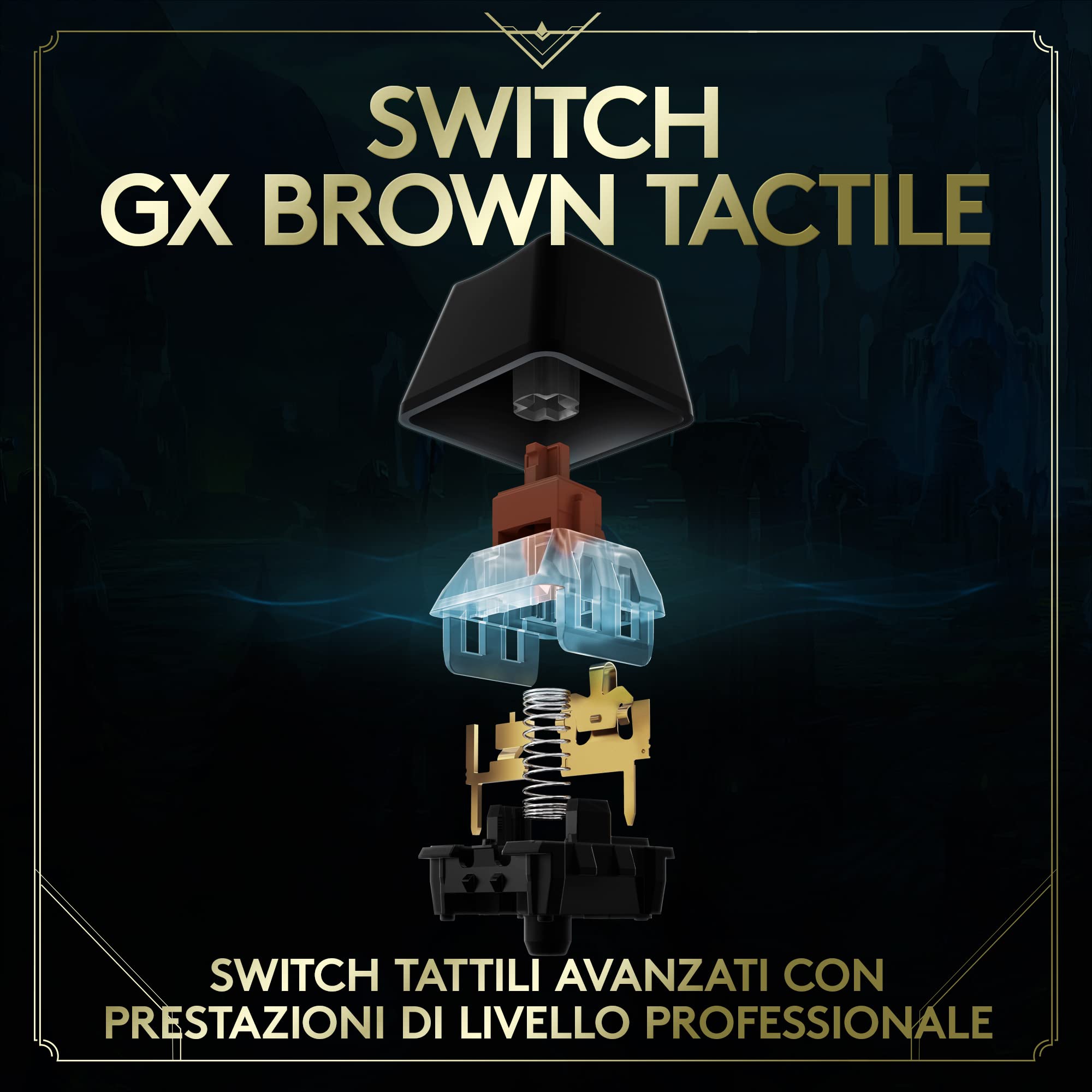 Logitech G Pro Tastiera Meccanica Gaming Edizione League of Legends Distribuzione tasti Paesi nordici