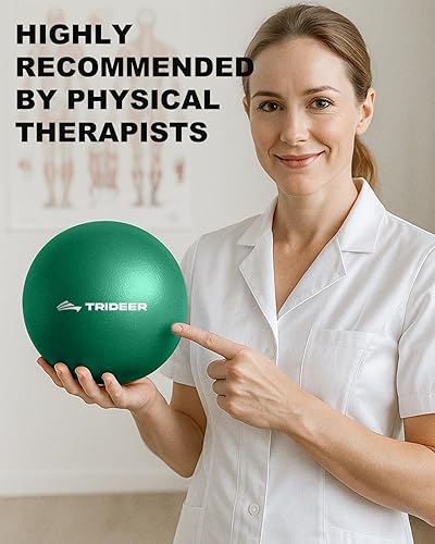 Miniatura 8 de Trideer 9 Inch Pilates Ball Between Knees for Physical Therapy, Mini Exercise Ball - Yoga Ball, Small Workout Balls for Core Strength and Back